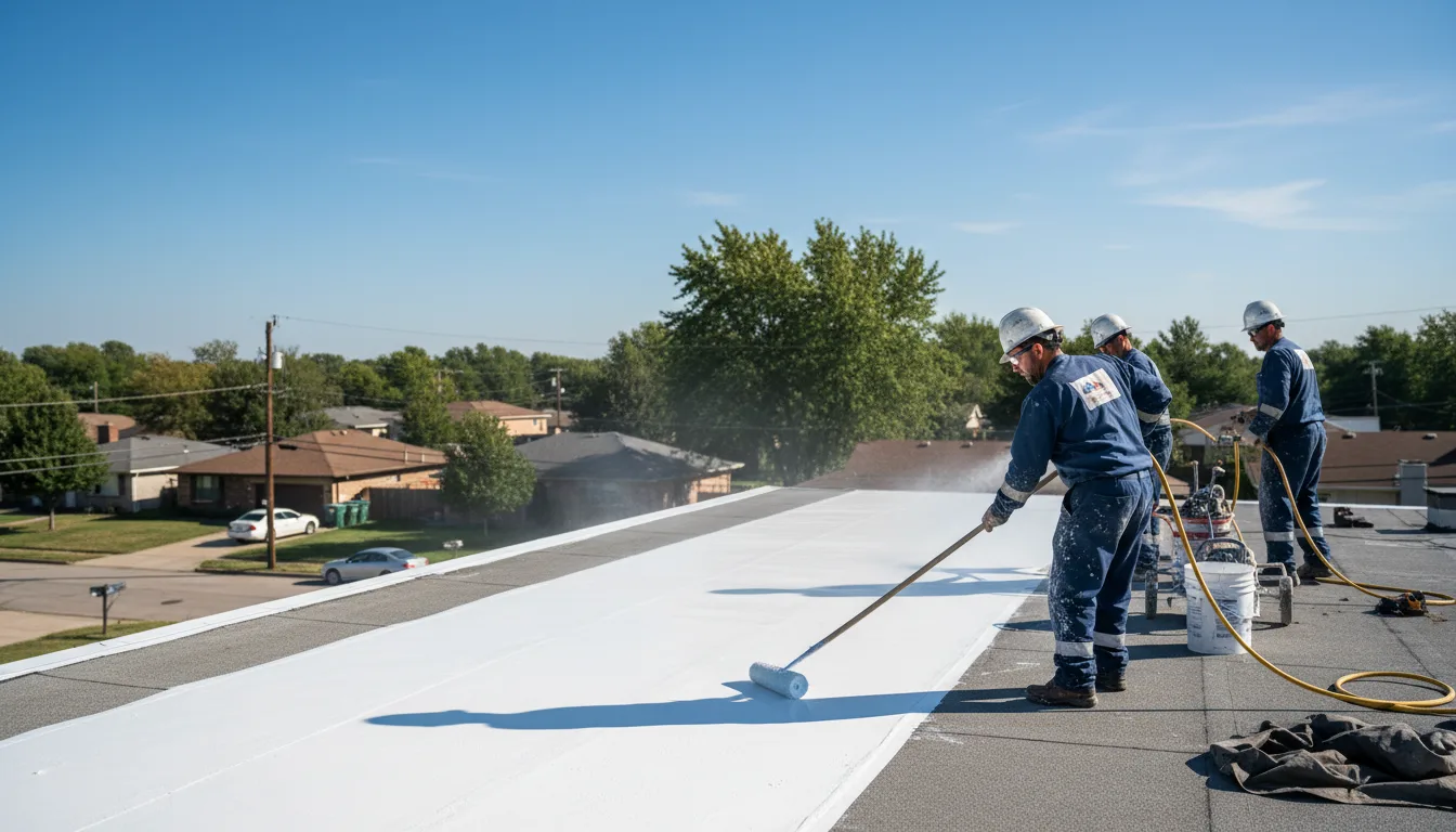 Commercial roof coating in Portland, AR near me